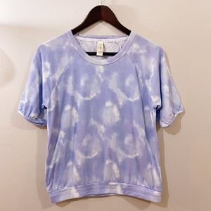 Jessica Simpson Tie Dye Short Sleeve Sweat Shirt Size Small